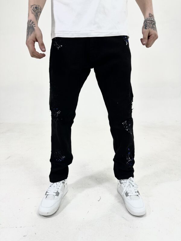 DENIM salpicado negro