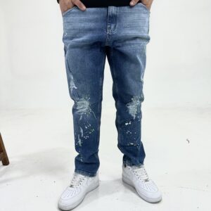 DENIM salpicado azul