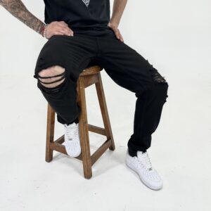 DENIM negro roto