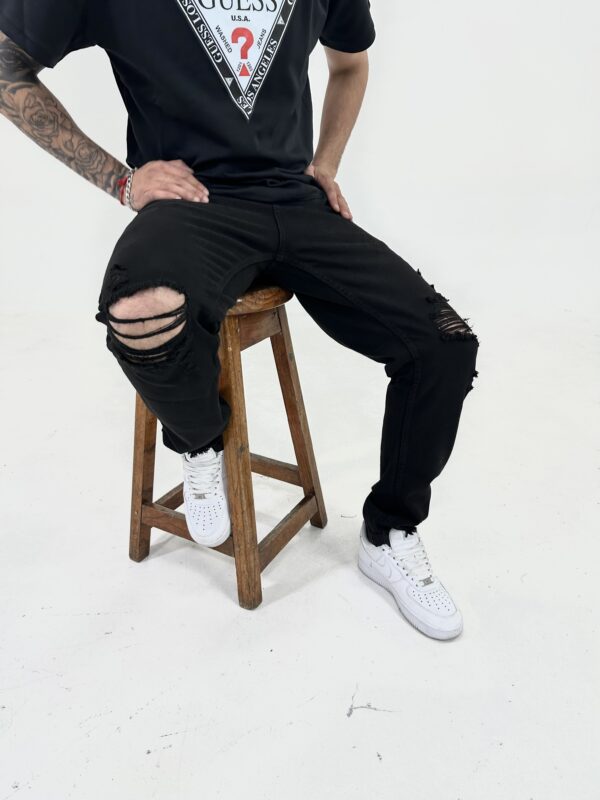 DENIM negro roto