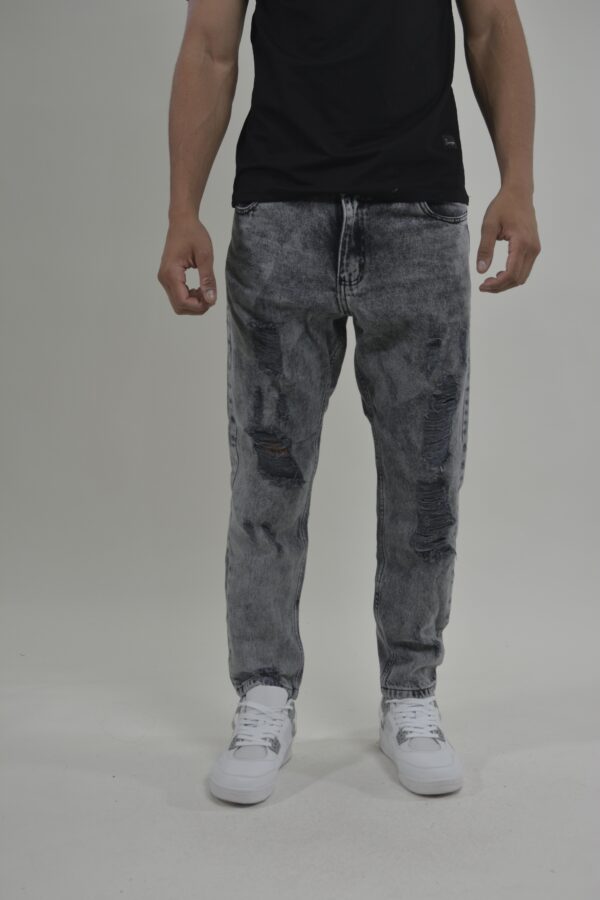 DENIM roto con gris